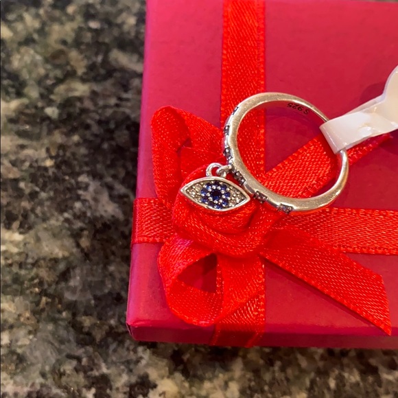 Sterling silver Pandora Look evil eye Ring - Picture 7 of 8